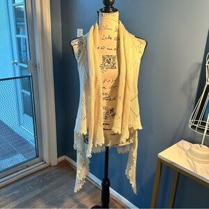 Undercover Knit Cotton sleeveless sweater kimono